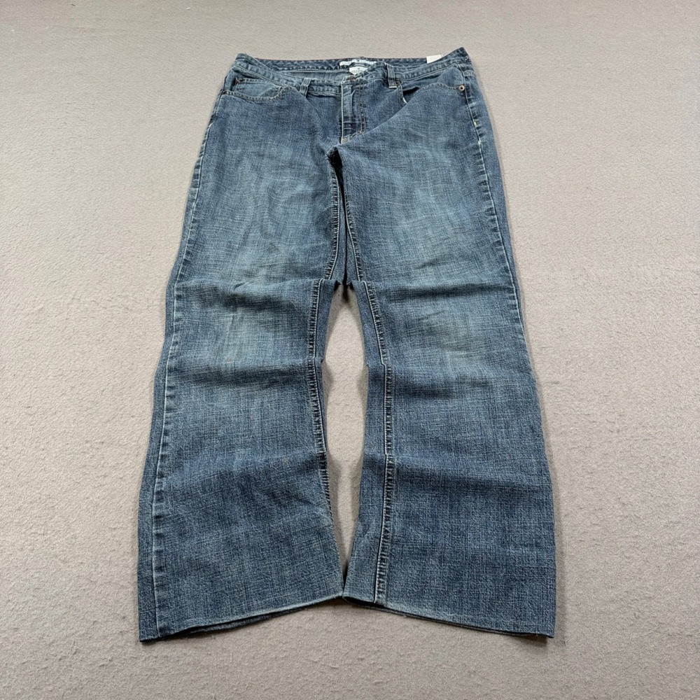 Tommy Hilfiger Jeans Women's 14 Blue Denim Bootcut Mid Rise Medium Wash Cotton